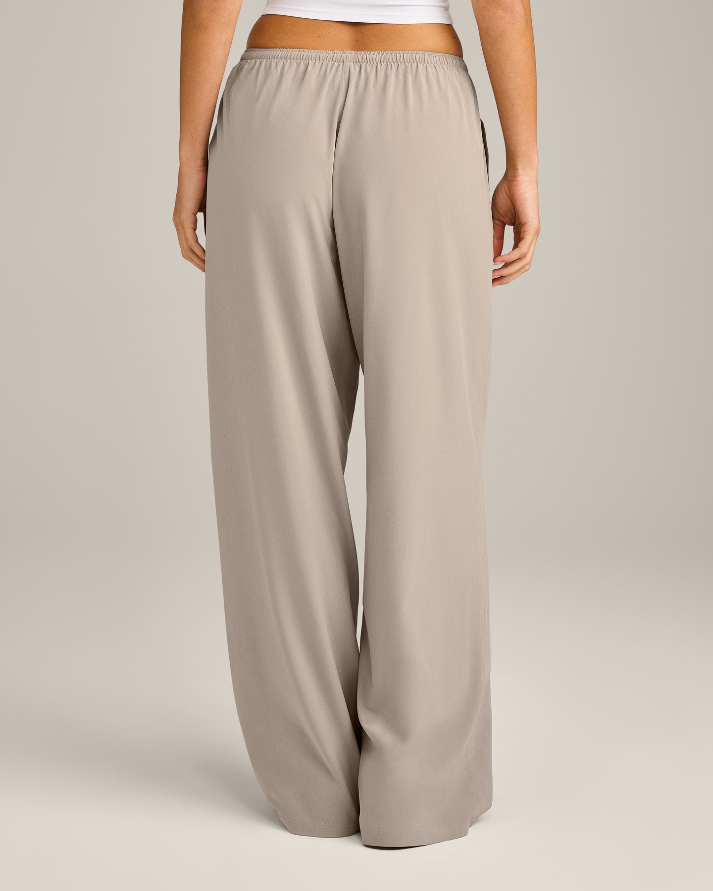 AirMove™ Wide Leg Trousers | Warm Sand