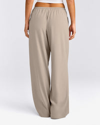 AirMove™ Wide Leg Trousers | Warm Sand