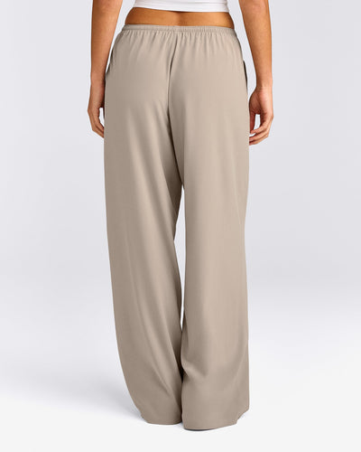 AirMove™ Wide Leg Trousers | Warm Sand