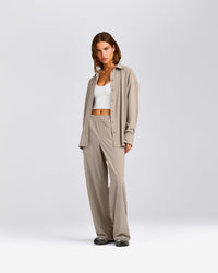 AirMove™ Wide Leg Trousers | Warm Sand
