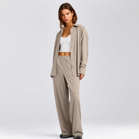 AirMove™ Wide Leg Trousers | Warm Sand