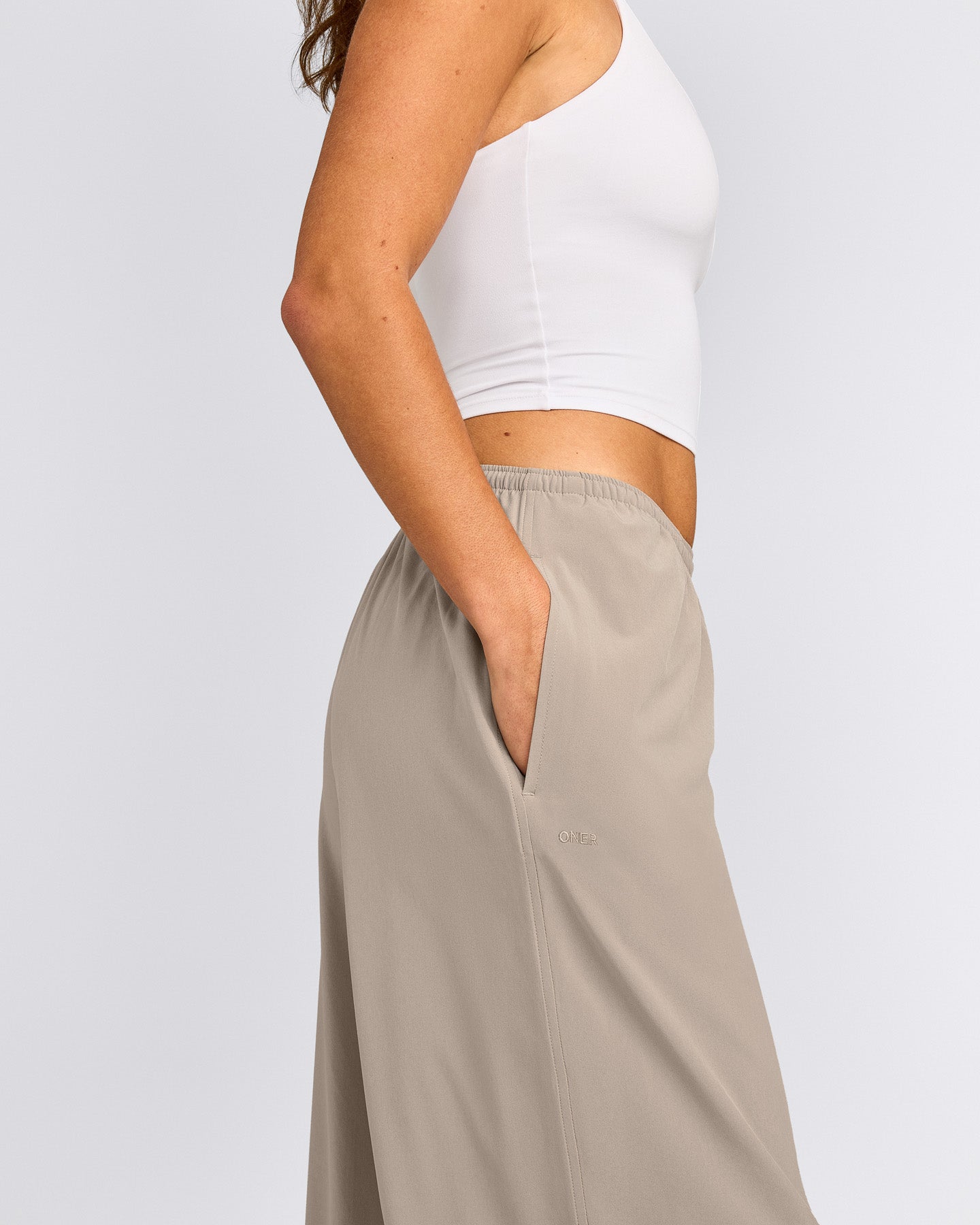 AirMove™ Wide Leg Trousers | Warm Sand