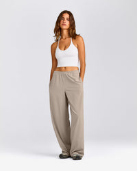 AirMove™ Wide Leg Trousers | Warm Sand