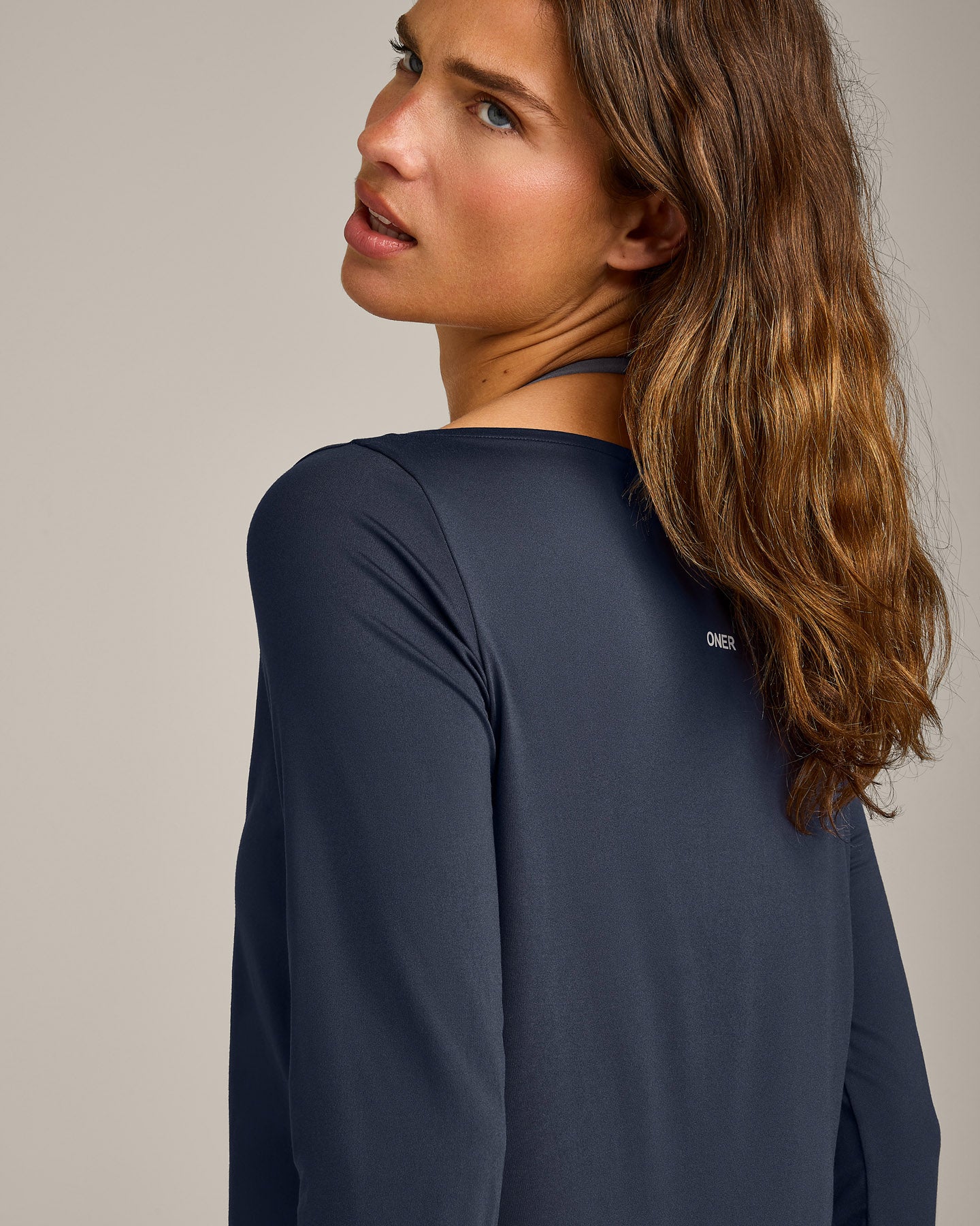 FormeSoft™ Relaxed Slash Neck Long Sleeve Top | True Blue