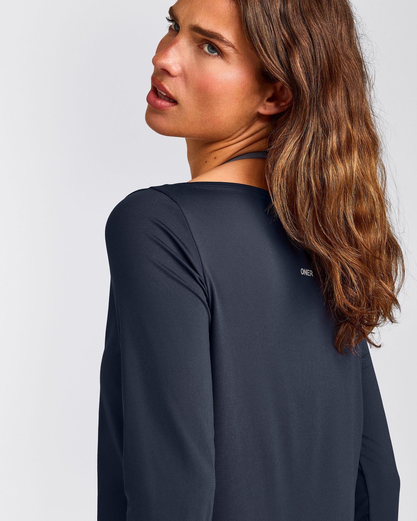 FormeSoft™ Relaxed Slash Neck Long Sleeve Top | True Blue