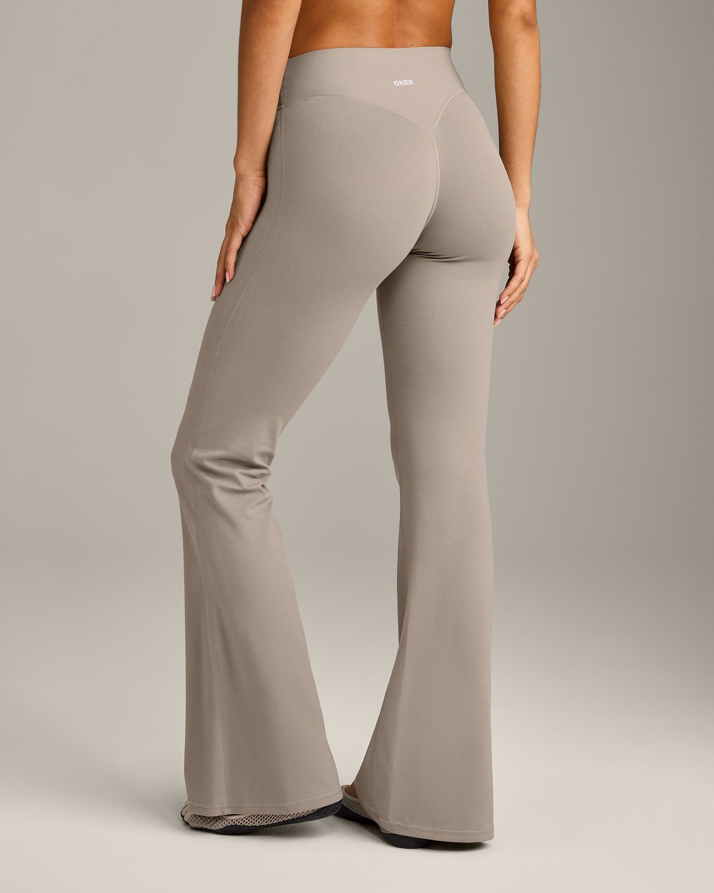 SoftMotion™ Flared Bottoms with White Logo | Warm Sand