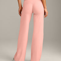 SoftMotion™ Straight Leg Bottoms with Grey Logo | Peach Orange