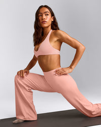 SoftMotion™ Straight Leg Bottoms with Grey Logo | Peach Orange