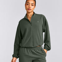 AirMove™ Jacket with Reflective Logo | Dark Khaki
