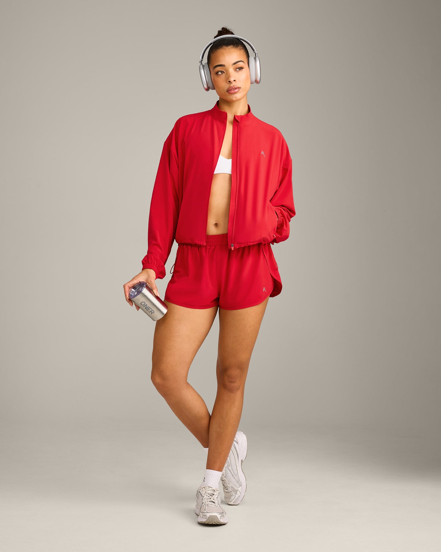 AirMove™ Jacket with Reflective Logo | Fiery Red