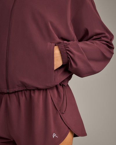 AirMove™ Jacket with Reflective Logo | Velvet Mocha