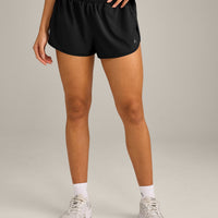 AirMove™ Lined Shorts 2" with Reflective Logo | Black