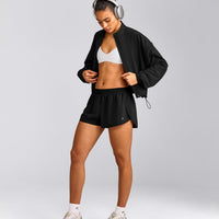 AirMove™ Lined Shorts 2" with Reflective Logo | Black