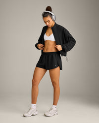 AirMove™ Lined Shorts 3" with Reflective Logo | Black