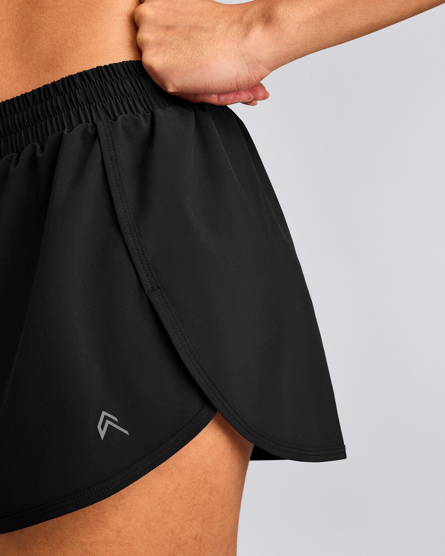 AirMove™ Lined Shorts 2" with Reflective Logo | Black