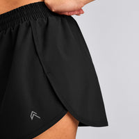 AirMove™ Lined Shorts 2" with Reflective Logo | Black