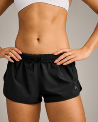 AirMove™ Lined Shorts 2" with Reflective Logo | Black