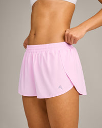 AirMove™ Lined Shorts 3" with Reflective Logo | Chalk Pink