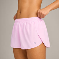AirMove™ Lined Shorts 3" with Reflective Logo | Chalk Pink
