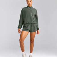 AirMove™ Lined Shorts 3" with Reflective Logo | Dark Khaki