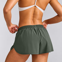 AirMove™ Lined Shorts 3" with Reflective Logo | Dark Khaki