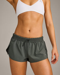 AirMove™ Lined Shorts 2" with Reflective Logo | Dark Khaki