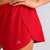 AirMove™ Lined Shorts 2" with Reflective Logo | Fiery Red