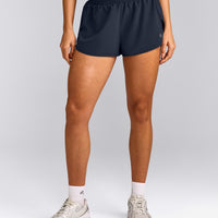 AirMove™ Lined Shorts 3" with Reflective Logo | True Blue