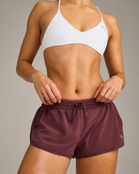 AirMove™ Lined Shorts 3" with Reflective Logo | Velvet Mocha