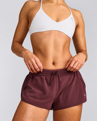 AirMove™ Lined Shorts 2" with Reflective Logo | Velvet Mocha