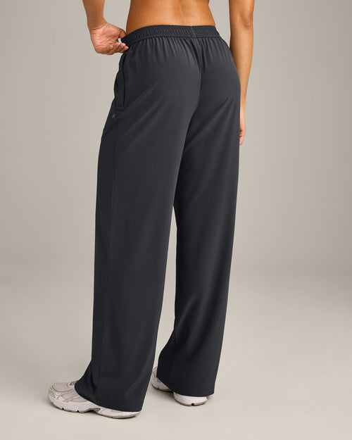 AirMove™ Straight Leg Pants with Reflective Logo | Coal