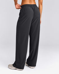 AirMove™ Straight Leg Pants with Reflective Logo | Coal