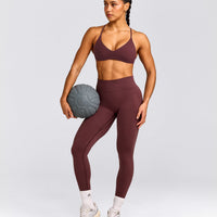 EasyLift™ Ultra Minimal Bralette with Grey Logo | Velvet Mocha