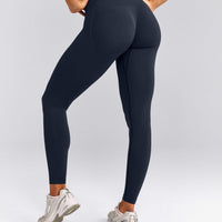 EffortlessLift™ Seamless Leggings with Gray Logo | True Blue