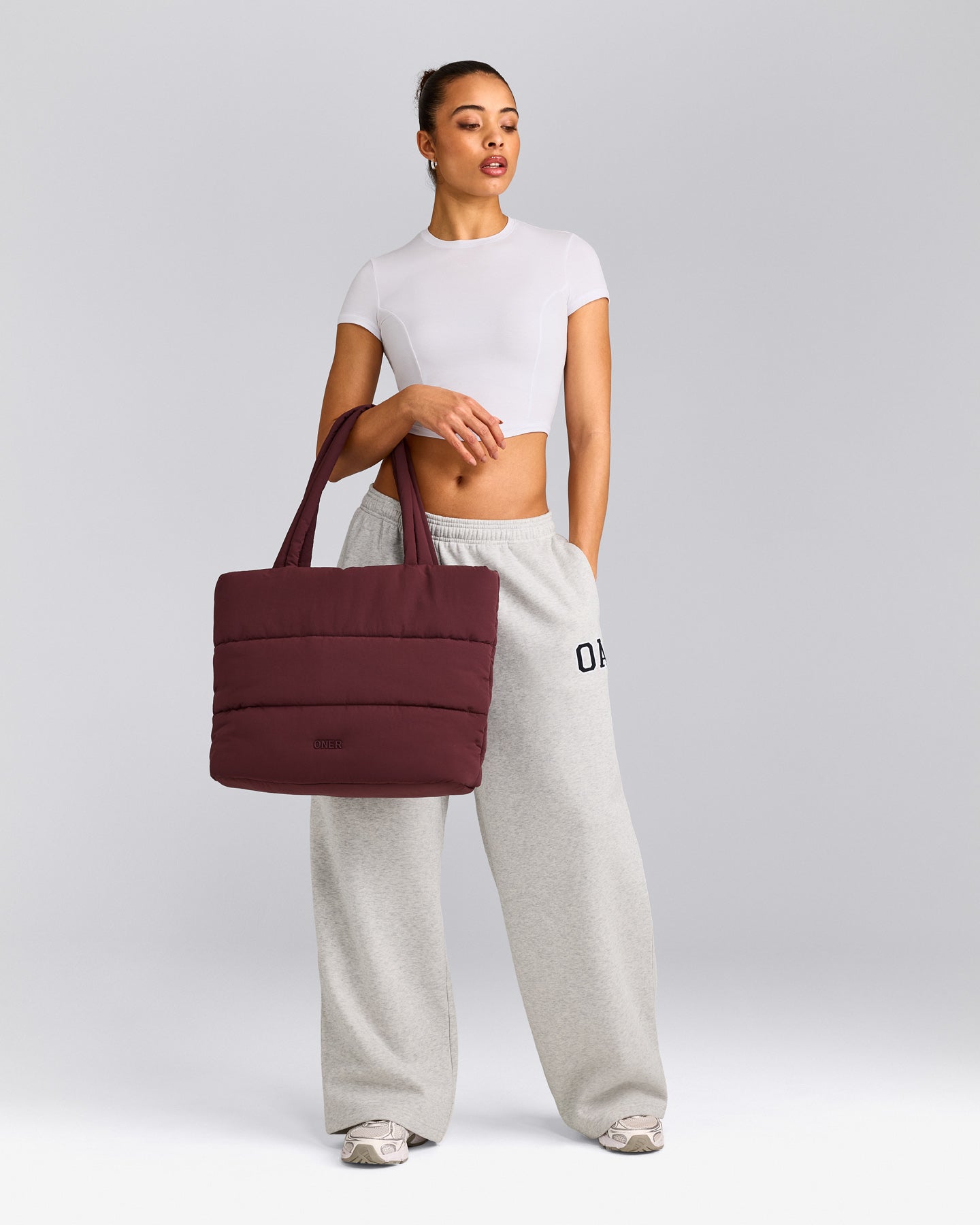 Quilted Tote Bag | Velvet Mocha