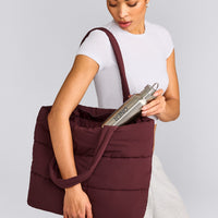 Quilted Tote Bag | Velvet Mocha