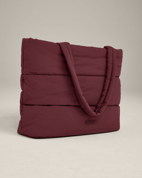 Quilted Tote Bag | Velvet Mocha