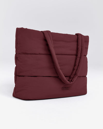 Quilted Tote Bag | Velvet Mocha