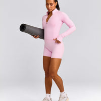 SoftMotion™ Mid Jacket with Grey Logo | Chalk Pink