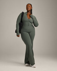 SoftMotion™ Mid Jacket with Grey Logo | Dark Khaki