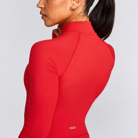 SoftMotion™ Mid Jacket with Grey Logo | Fiery Red