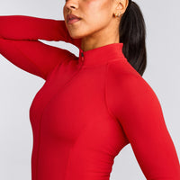 SoftMotion™ Mid Jacket with Grey Logo | Fiery Red