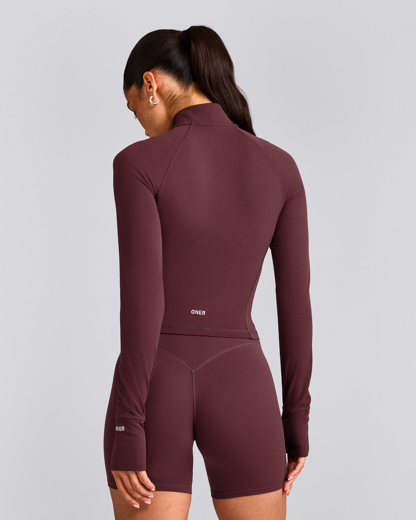 SoftMotion™ Mid Jacket with Grey Logo | Velvet Mocha