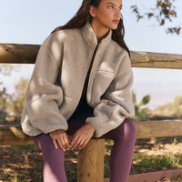 Fleece Jacket with Chest Pocket | Warm Sand