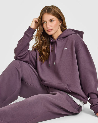 Foundations Oversized Hoodie | Vintage Purple