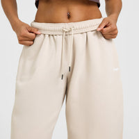 Foundations Oversized Straight Leg Joggers | Sand