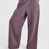 Foundations Oversized Straight Leg Joggers | Vintage Purple
