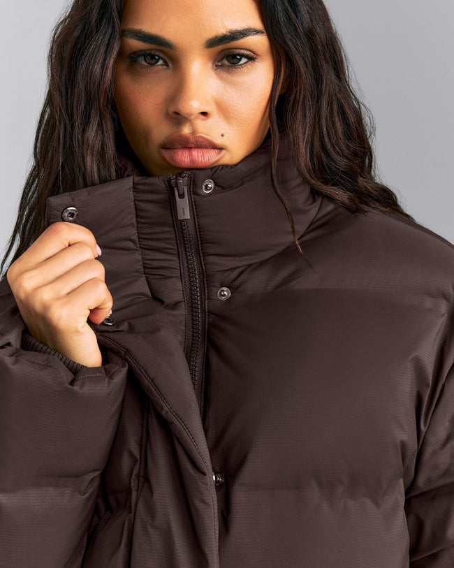Oversized Puffer Jacket | 70% Cocoa