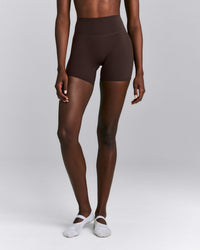 SoftMotion™ High Waisted Shorts 6" | 70% Cocoa