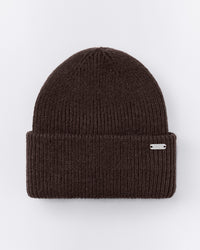 Wool Rib Knit Beanie | 70% Cocoa